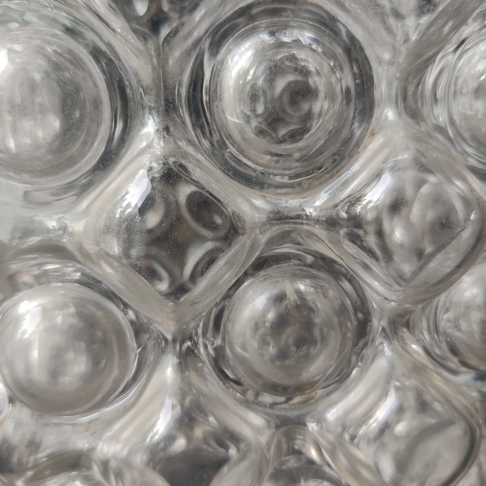 MCM Bubble Art Glass Vase 12